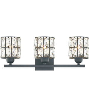 Gibson Large 3-light Bath Light Matte Black