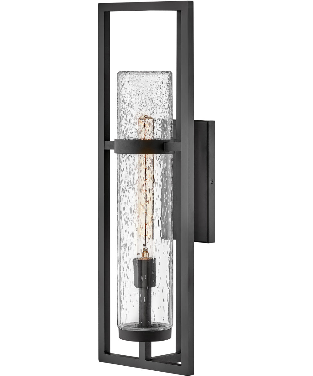 Cordillera 1-Light Large Outdoor Wall Mount Lantern in Black