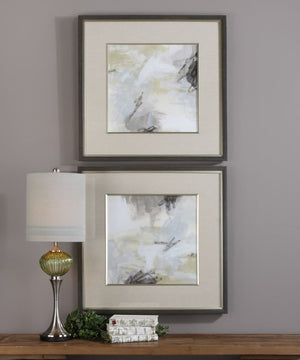 33"H Abstract Vistas Framed Prints Set of 2