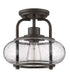Trilogy Small 1-light Semi Flush Mount Old Bronze
