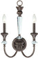 12"W Boulevard 2-Light Wall Sconce Mocha Bronze/Silver Accents