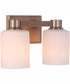 Bretton 2-Light Vanity Satin Brass