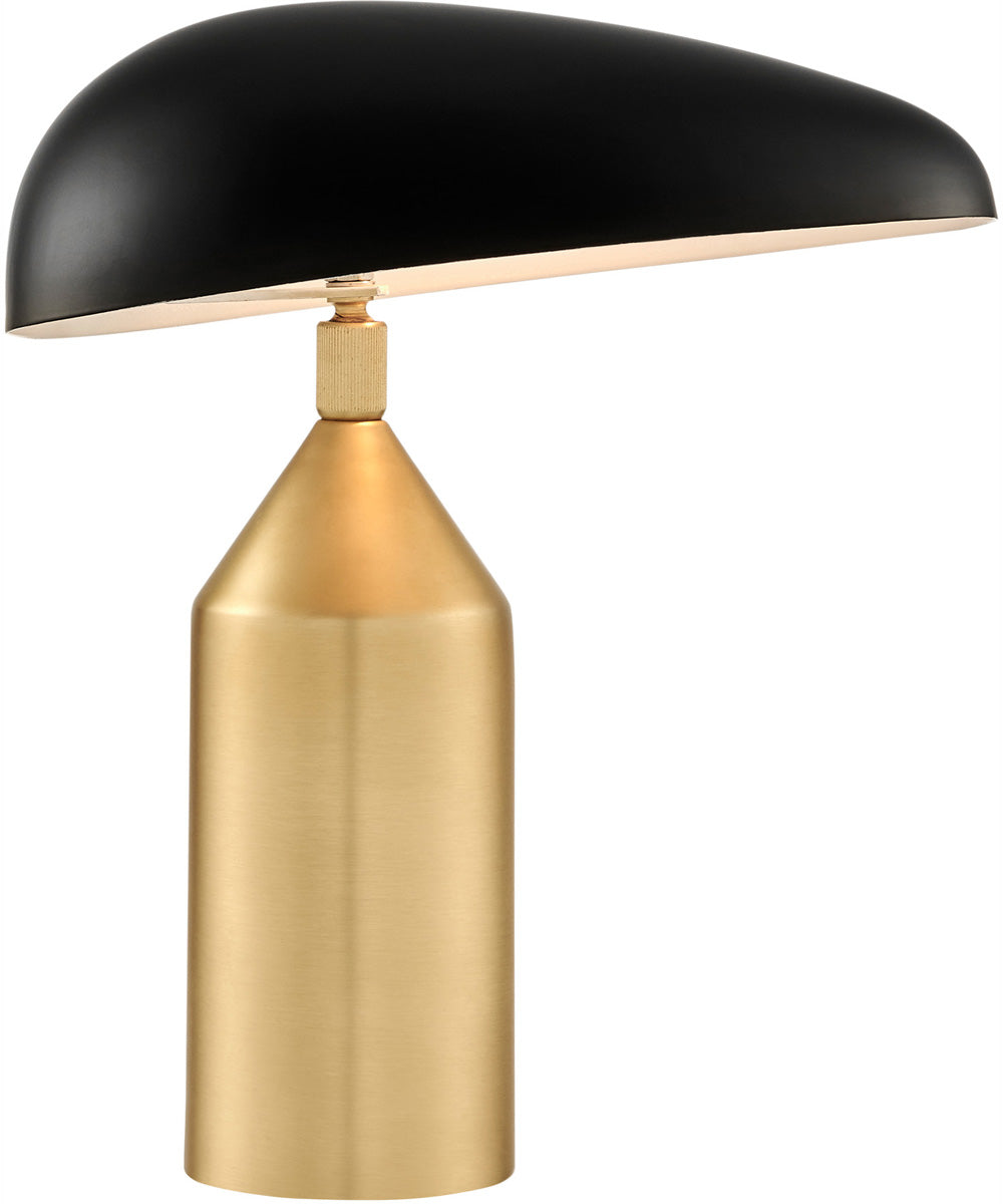 Stanton 1-Light Metal Table Lamp Antique Brass/Black