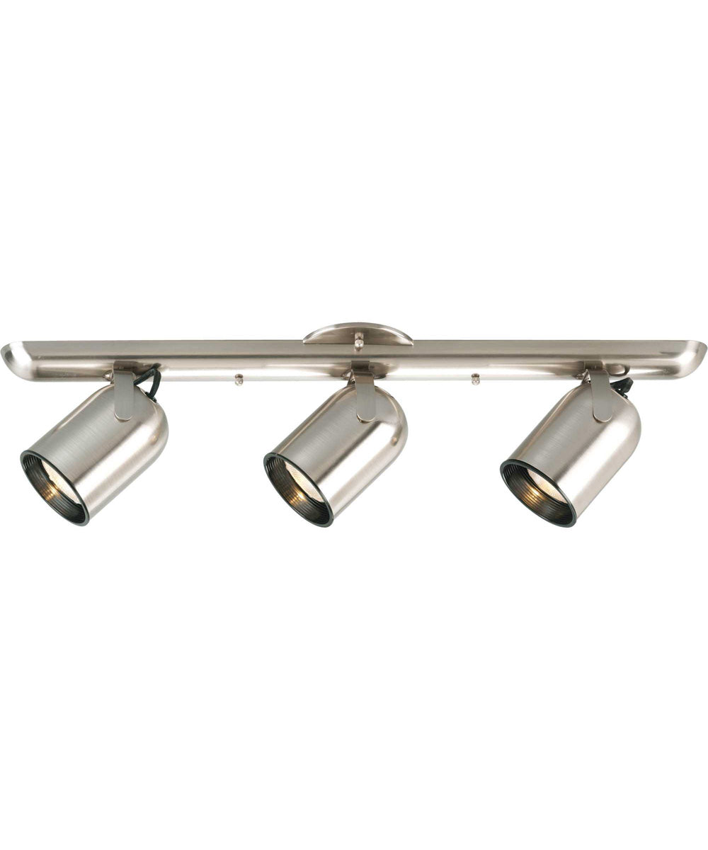 3-Light Multi Directional Roundback Wall/Ceiling Fixture Brushed Nickel