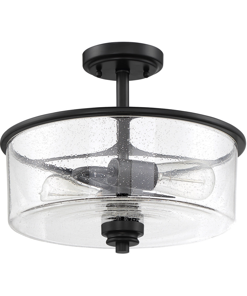 Bolden 2-Light Convertible Semi Flush Flat Black