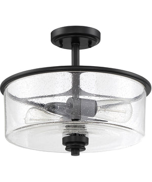 Bolden 2-Light Convertible Semi Flush Flat Black