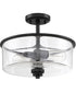 Bolden 2-Light Convertible Semi Flush Flat Black