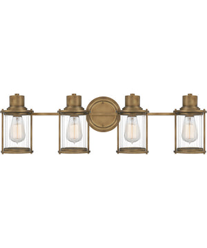 Riggs Extra Large 4-light Bath Light Weathered Brass