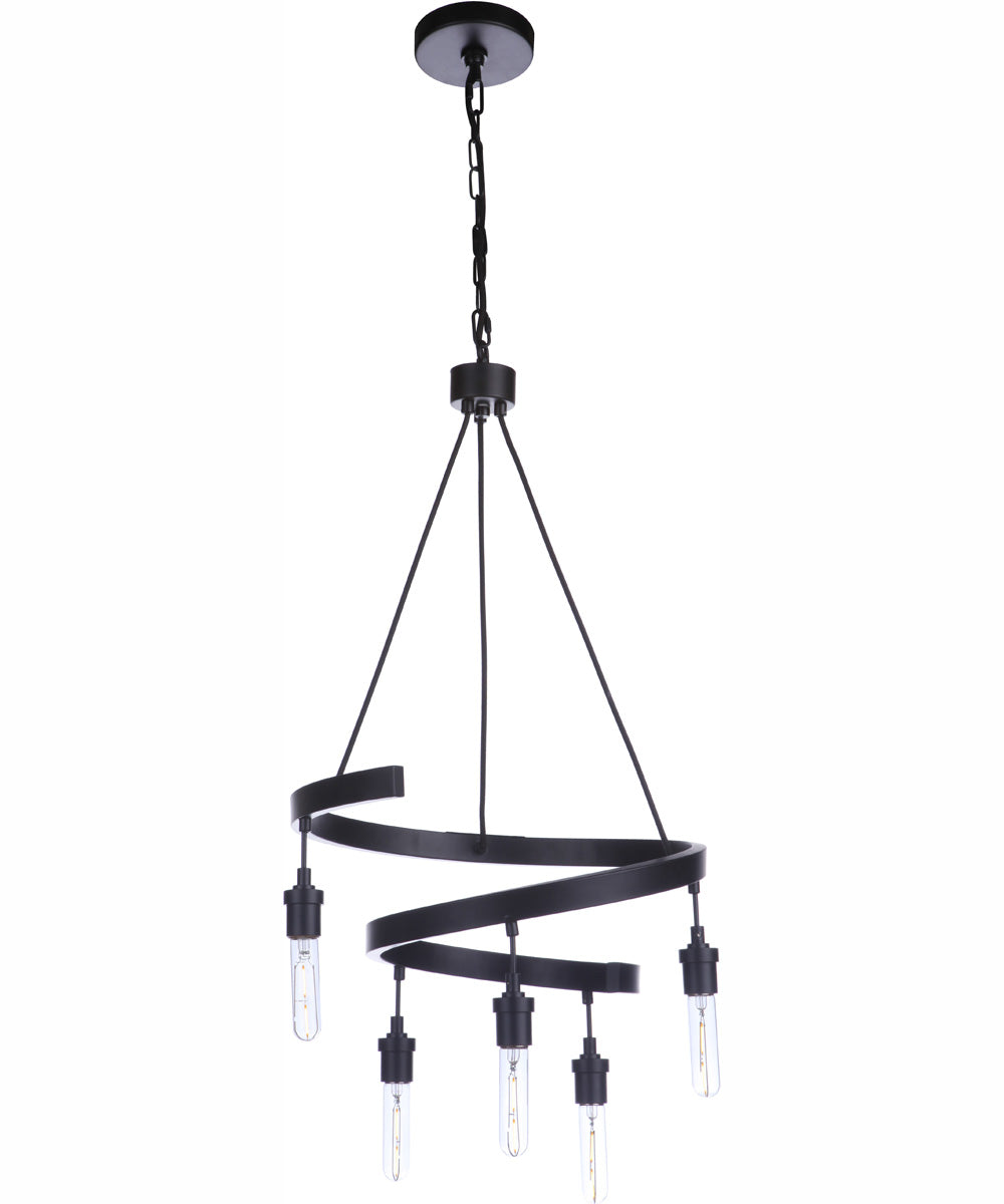 Tranquil 5-Light Chandelier Flat Black