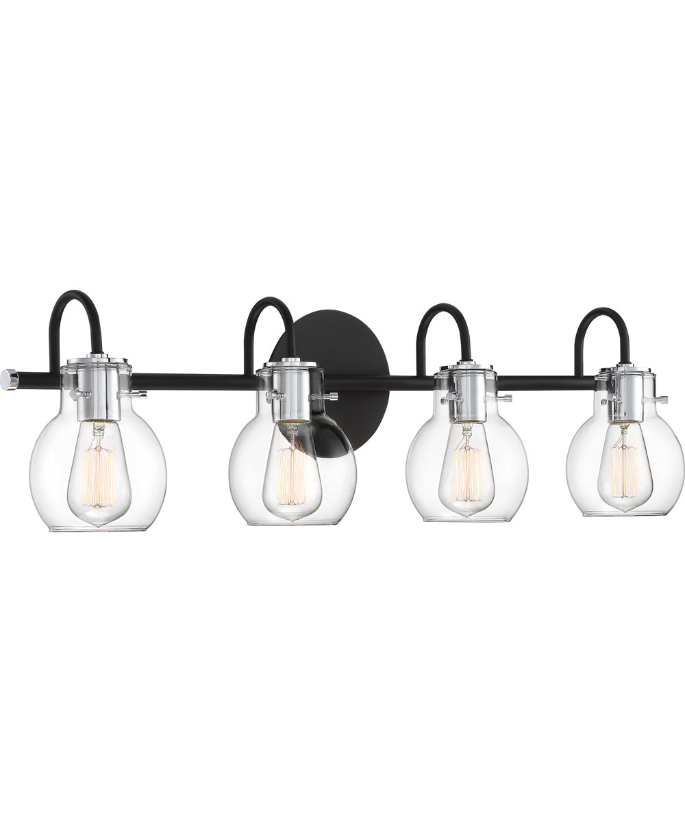 Andrews Extra Large 4-light Bath Light Earth Black