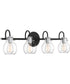 Andrews Extra Large 4-light Bath Light Earth Black