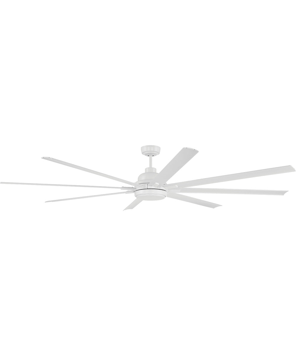 Rush 84" 1-Light Ceiling Fan (Blades Included) White