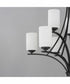 Deven 9-Light Chandelier Black