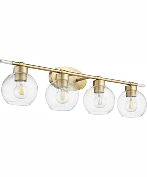 Volan 4-light Bath Vanity Light Aged Brass