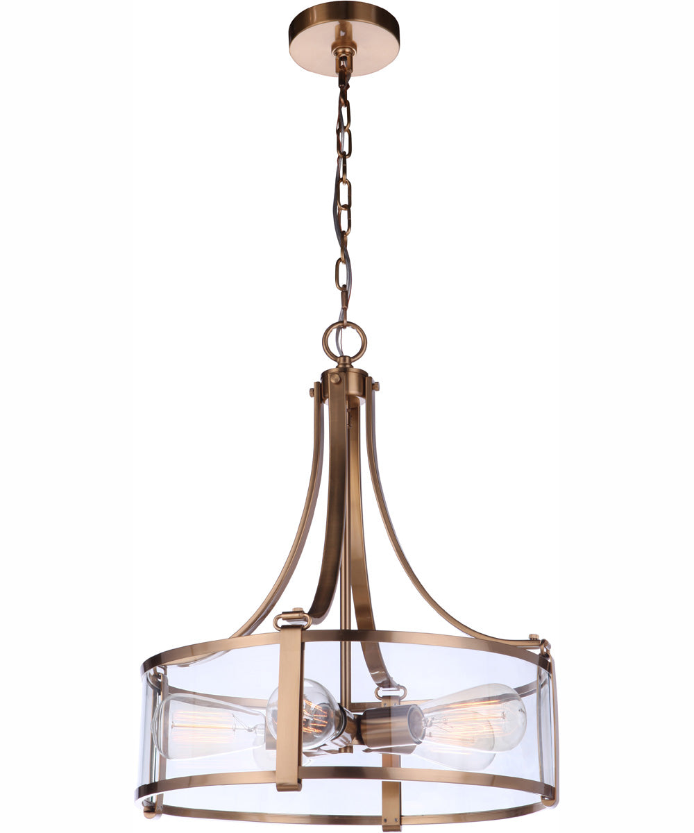 Elliot 5-Light Pendant Satin Brass