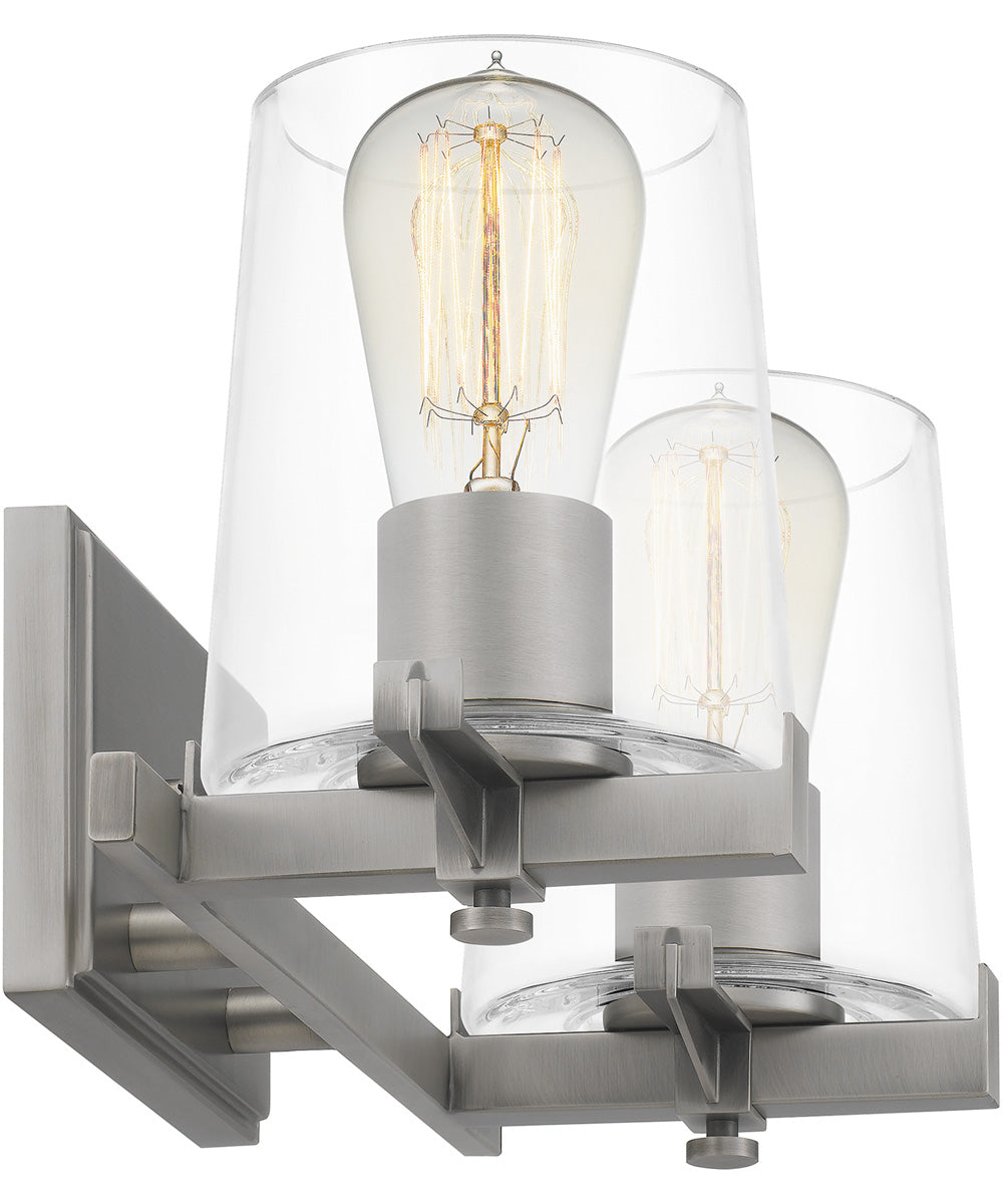 Perry Medium 2-light Bath Light Antique Nickel