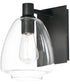 Babylon 1-Light Wall Sconce Black