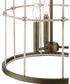 Lattimore 3-Light Hall & Foyer Light Aged Brass