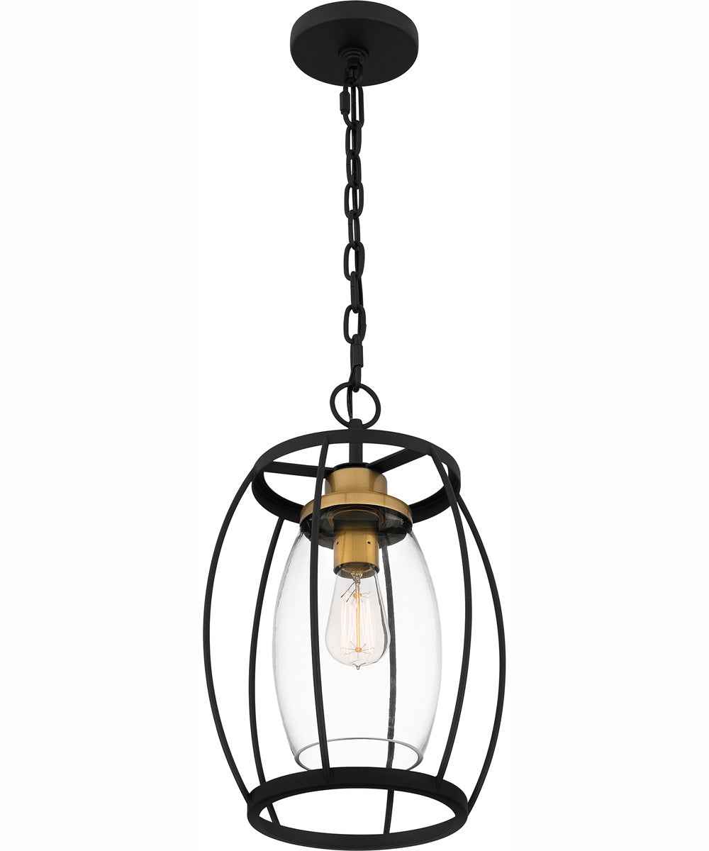 Thyme 1-light Mini Pendant Earth Black