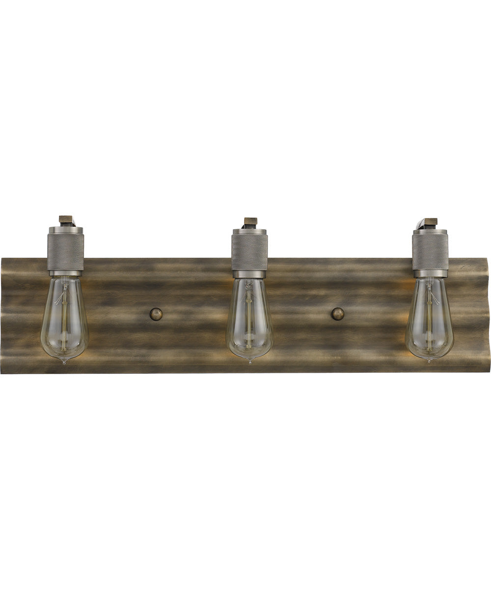 Spinnaker Large 3-light Bath Light Statuary Bronze