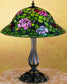 19"H Rosebush  Tiffany Table Lamp