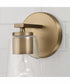 Portman 1-Light Sconce Aged Brass