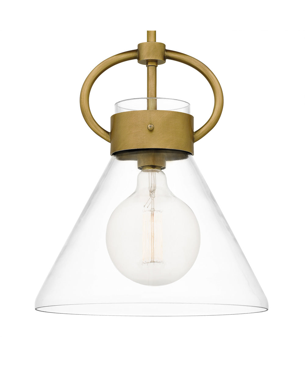 Webster Small 1-light Mini Pendant Weathered Brass