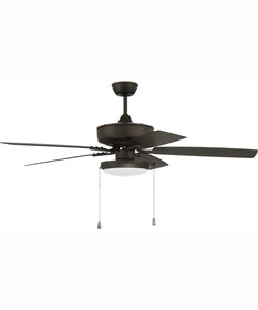 52" Outdoor Pro Plus 119 Pan Light Kit 1-Light Indoor/Outdoor Ceiling Fan Espresso