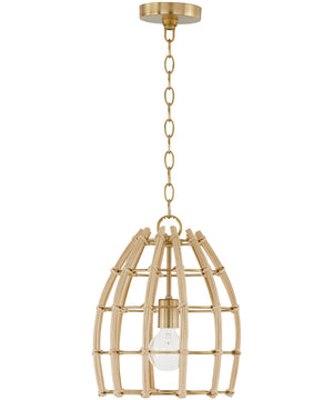 Wren 1-Light Pendant Matte Brass