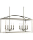 Piedmont 8-Light Farmhouse Chandelier Light Burnished Silver