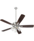 52" Ovation 4-light LED Ceiling Fan Satin Nickel