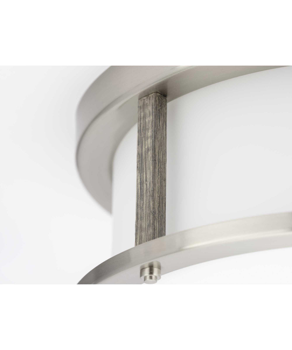 Mast 2-Light 13" Flush Mount Brushed Nickel