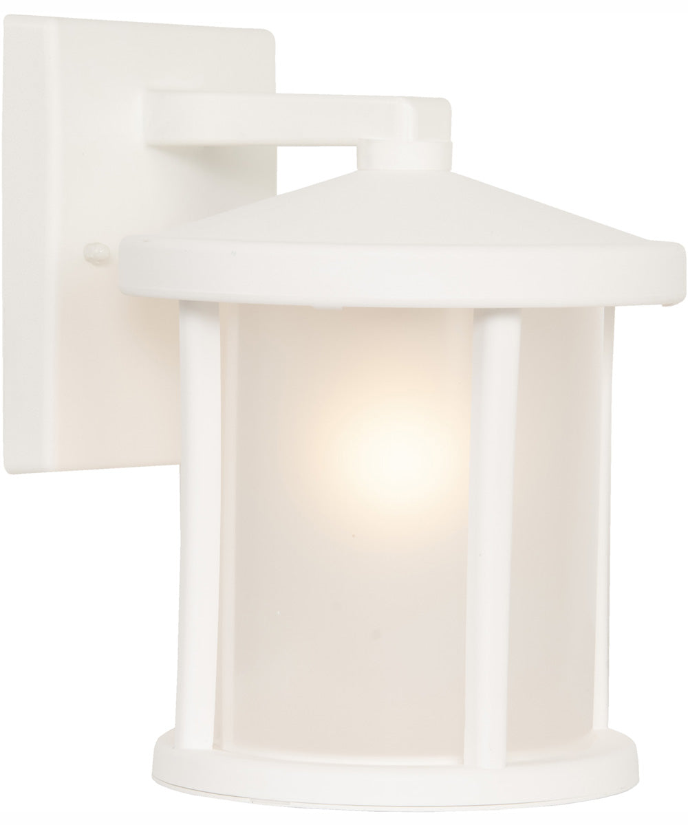 Resilience Lanterns 1-Light Outdoor Wall Lantern Matte White