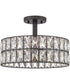Coffman 3-light Semi Flush Mount Western Bronze