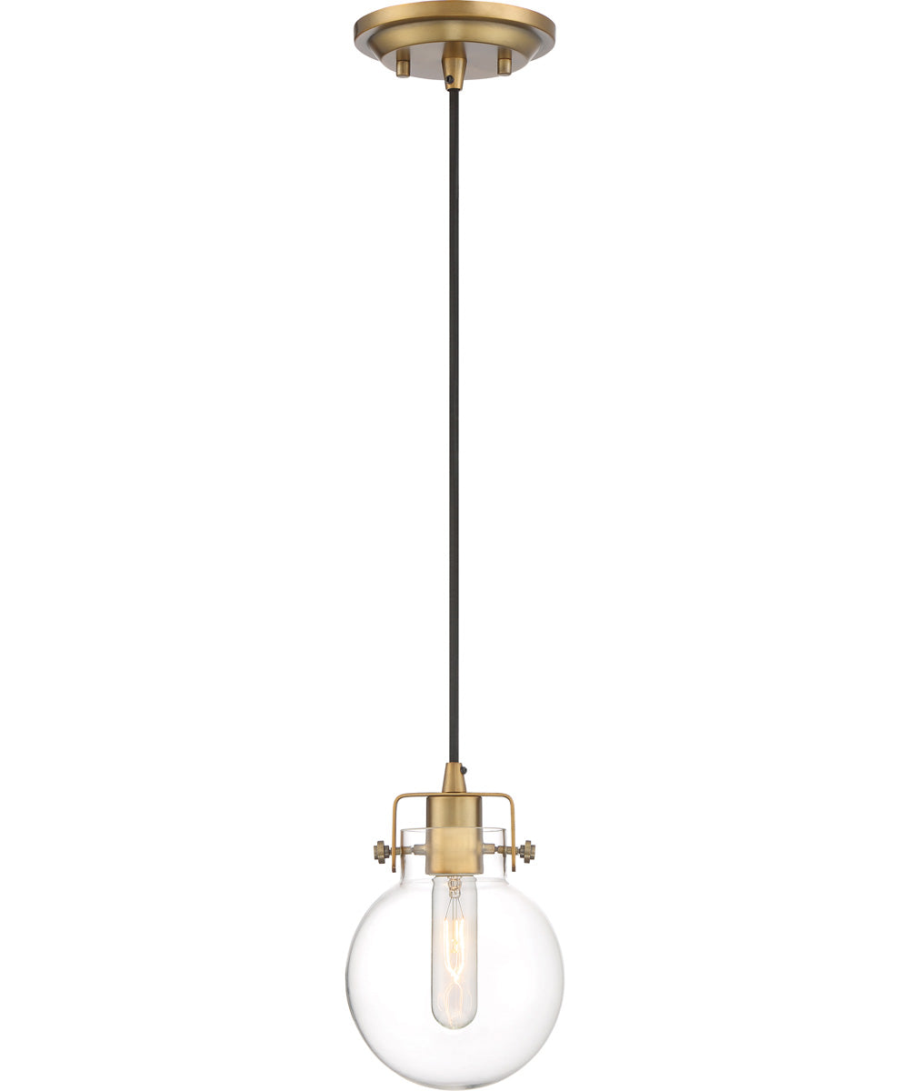 Sidwell Small 1-light Mini Pendant Weathered Brass