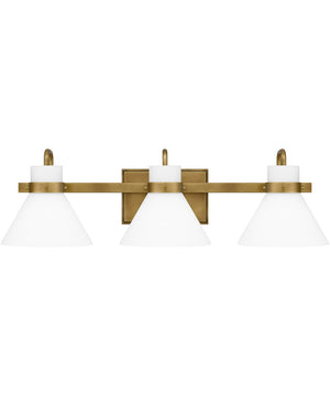 Regency Large 3-light Bath Light Weathered Brass