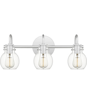 Andrews Large 3-light Bath Light Polished Chrome