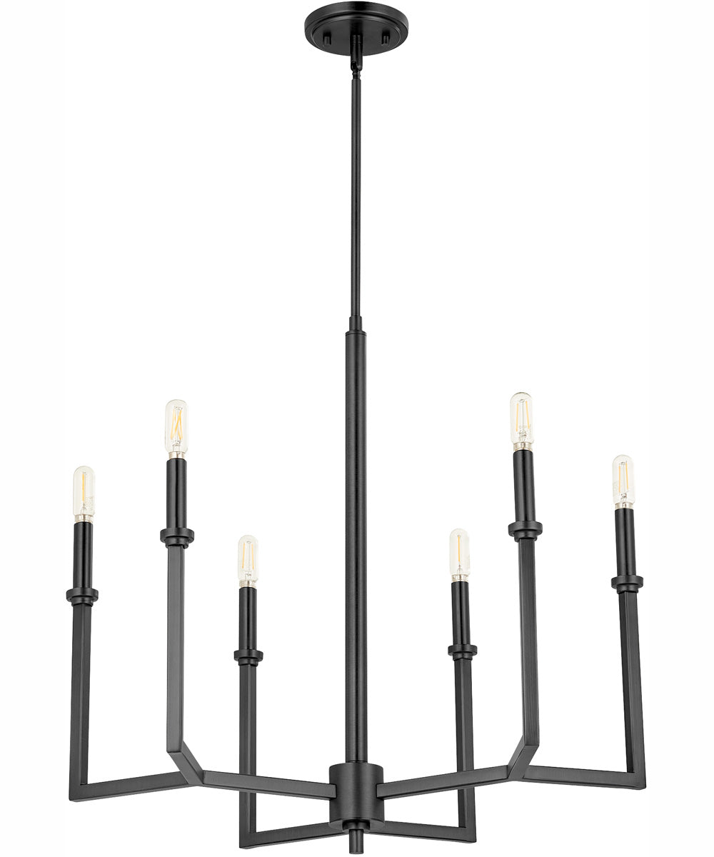 Merrick 6-light Chandelier Matte Black