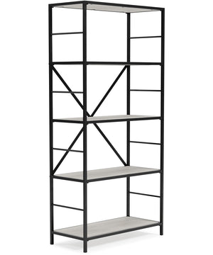 Bayflynn Bookcase White/Black