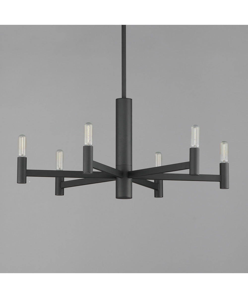 Emana 6-Light Chandelier Black