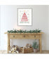 Merry Christmas Crop by Michael Mullan Wood Framed Wall Art Print (21  W x 25  H), Svelte Silver Frame