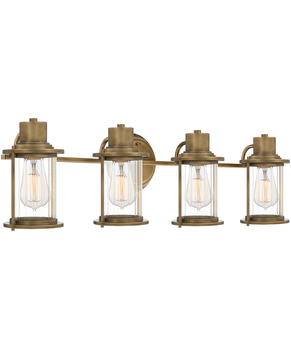 Riggs Extra Large 4-light Bath Light Weathered Brass