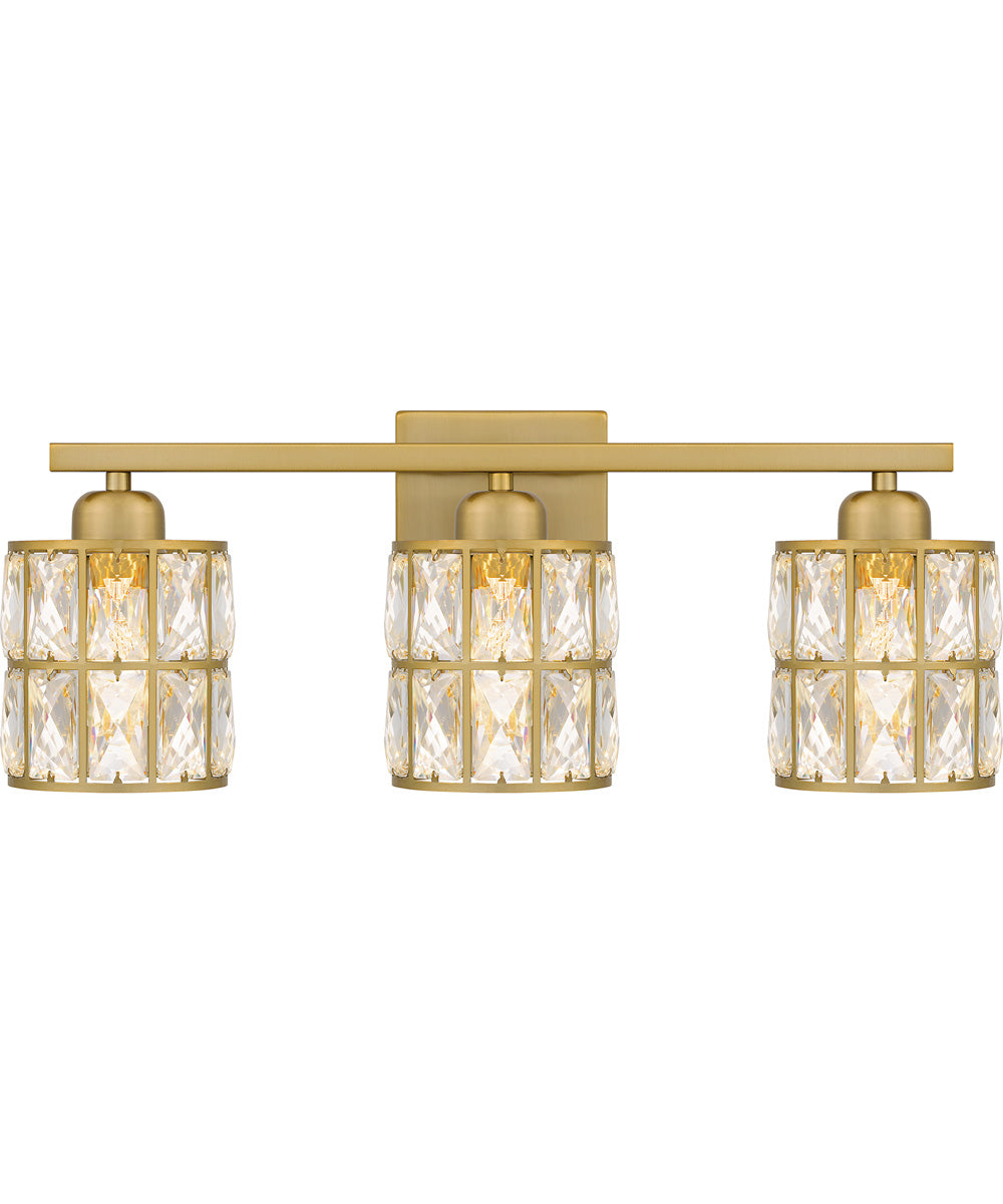 Gibson Large 3-light Bath Light Aged Brass