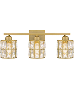 Gibson Large 3-light Bath Light Aged Brass