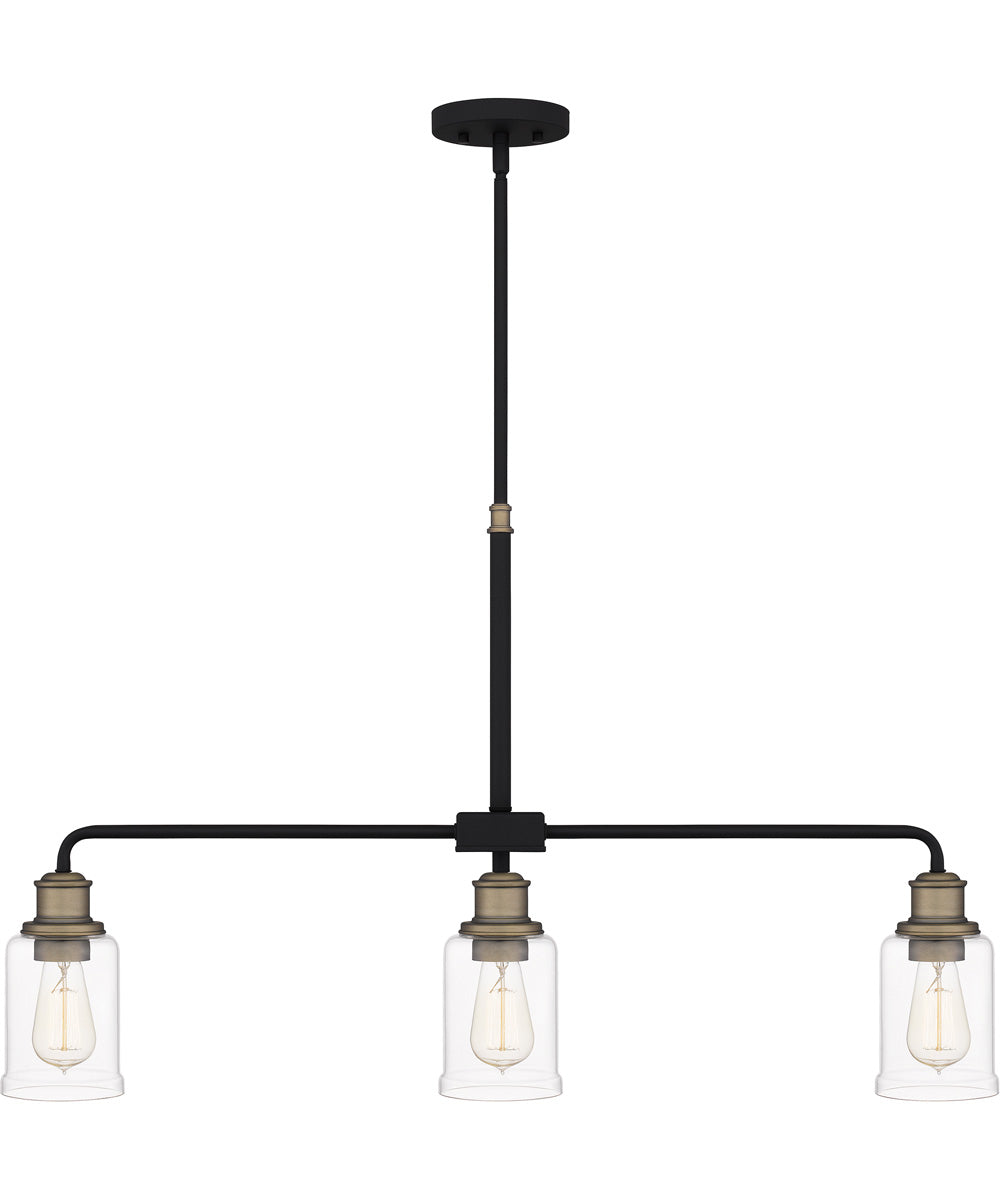 Cox 3-light Island Light Matte Black