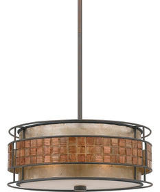 Laguna 3-light Pendant Renaissance Copper