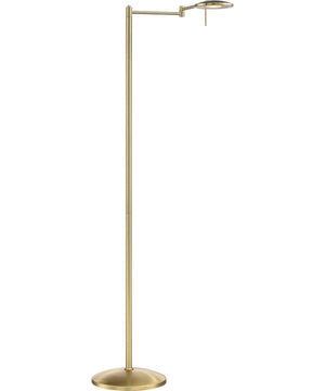 Dessau Turbo LED Floor Lamp Satin Brass