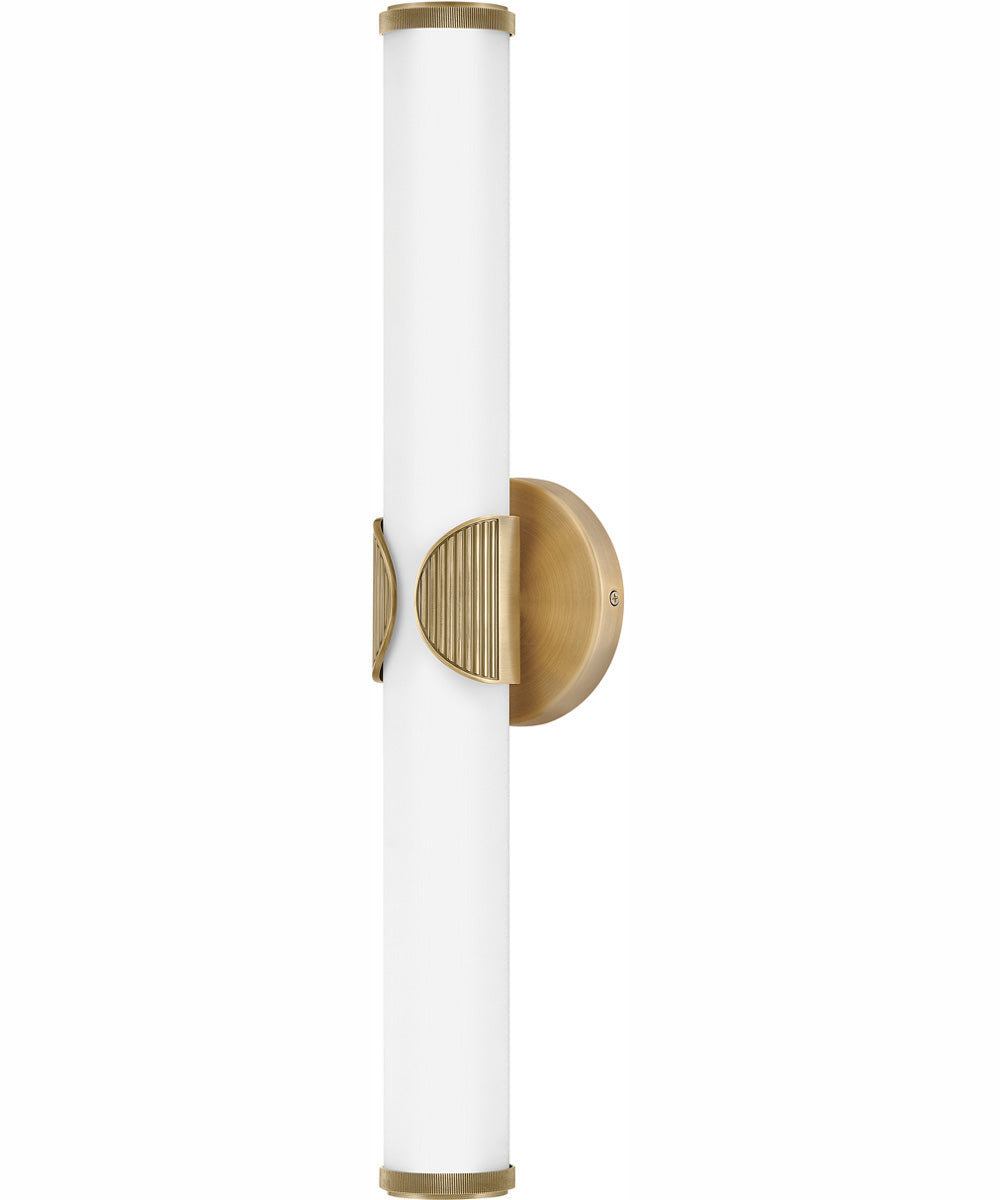 Femi LED-Light Medium LED Vanity in Lacquered Brass