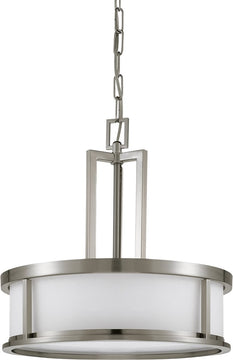 17"W Odeon 4-Light Pendant Brushed Nickel