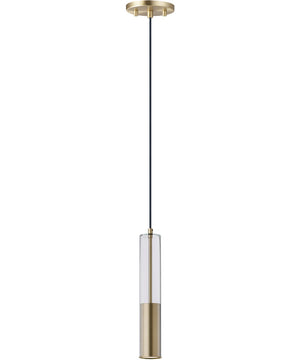 Torch LED 1-Light Pendant Satin Brass